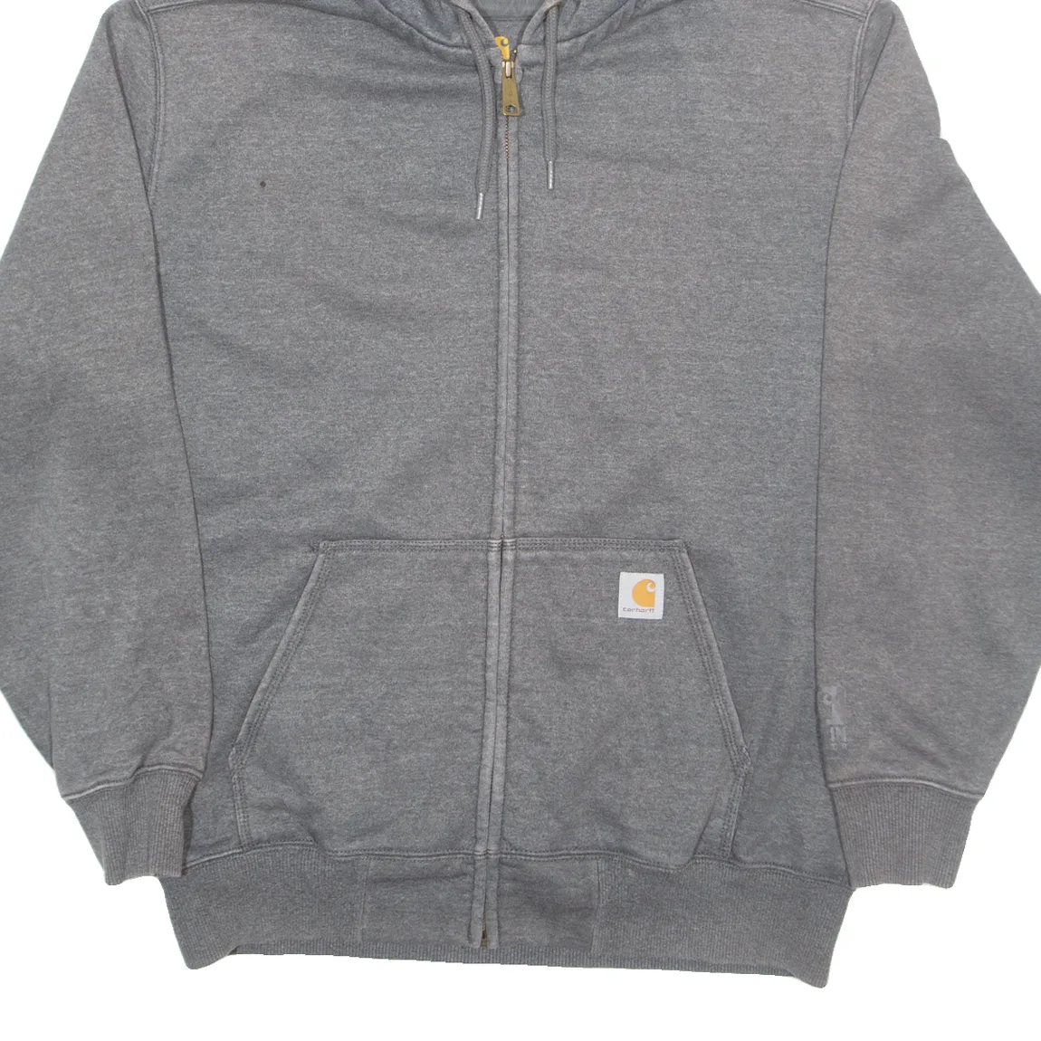 CARHARTT Mens Grey Hoodie Full Zip L