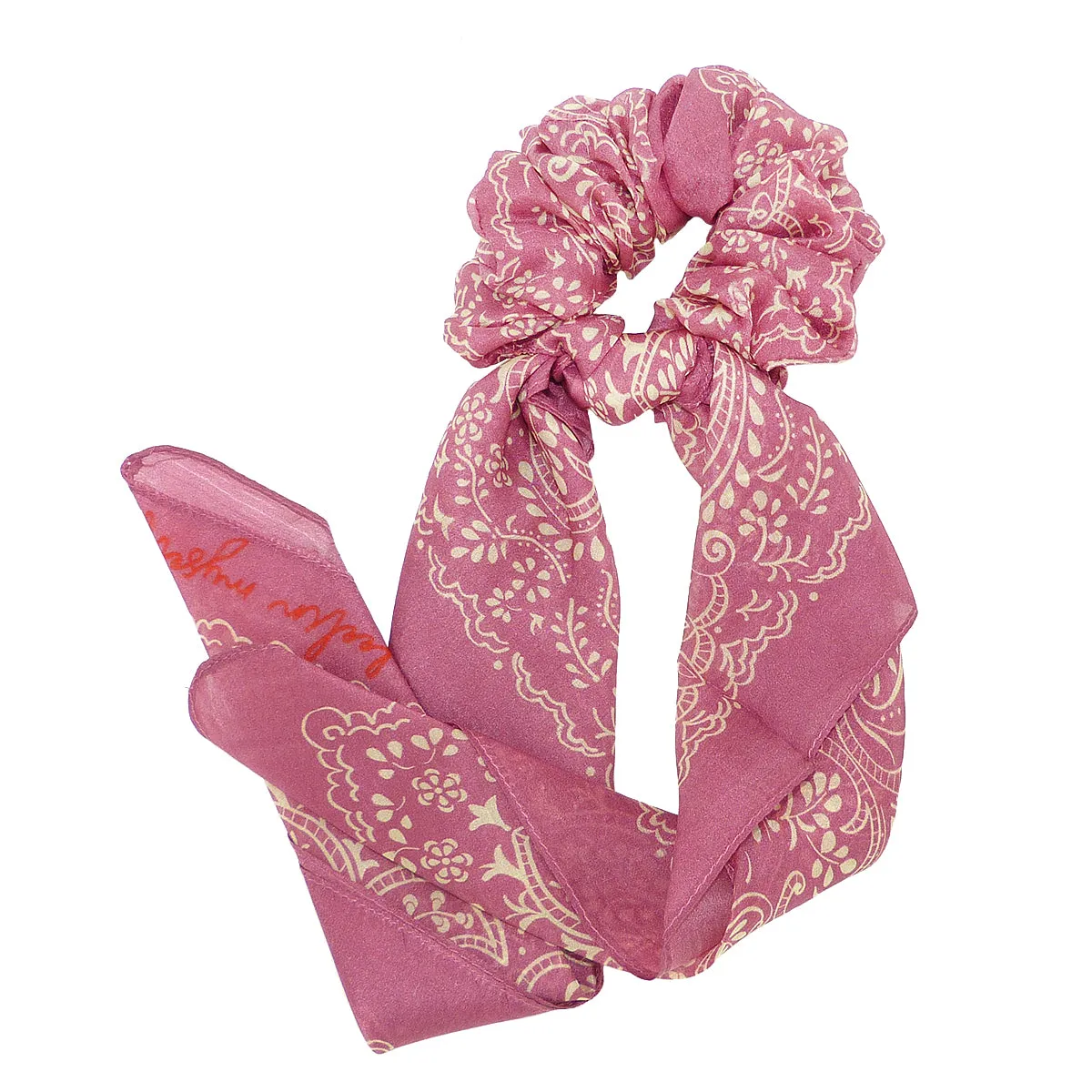 Chan Luu Scarf Meadow Mauve 2-In-1 Scrunchie With Bandana