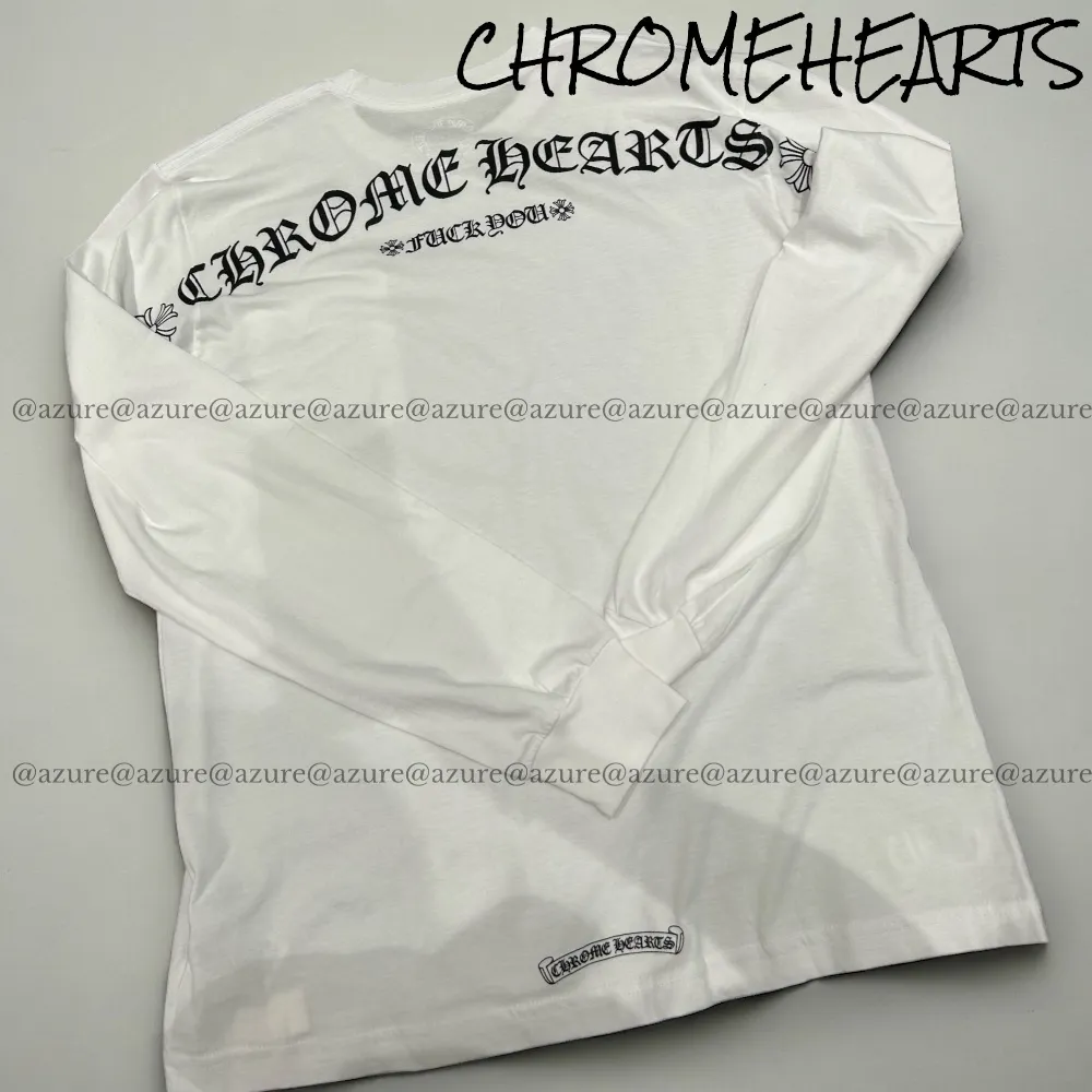 CHROME HEARTS  |Crew Neck Pullovers Unisex Street Style Long Sleeves Plain