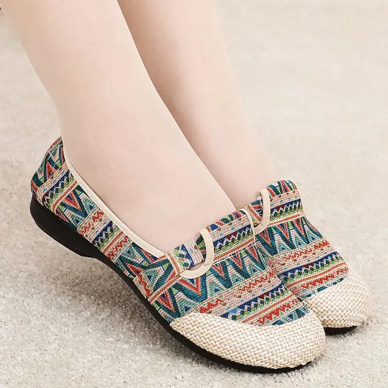 Comfortable slip-on flat shoes pointed toe