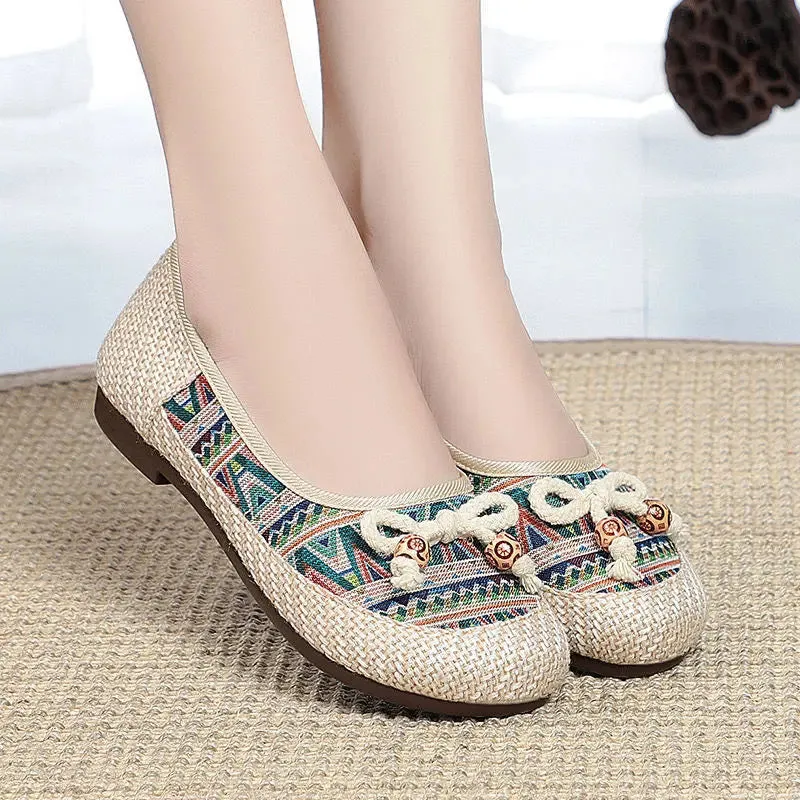 Comfortable slip-on flat shoes pointed toe