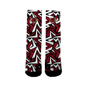 Corona Cardinals Maze Socks