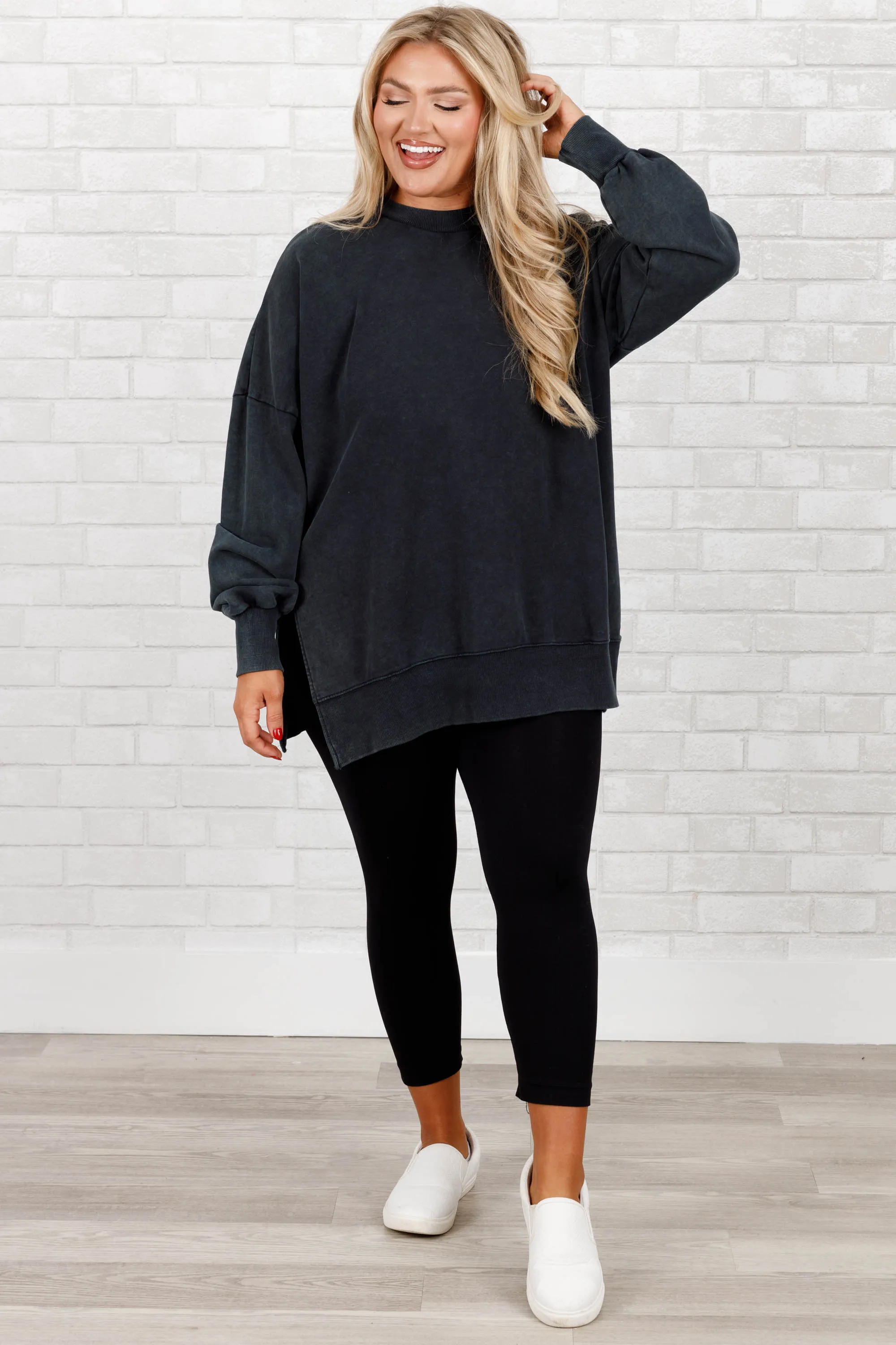 Cozy Pullover, Black