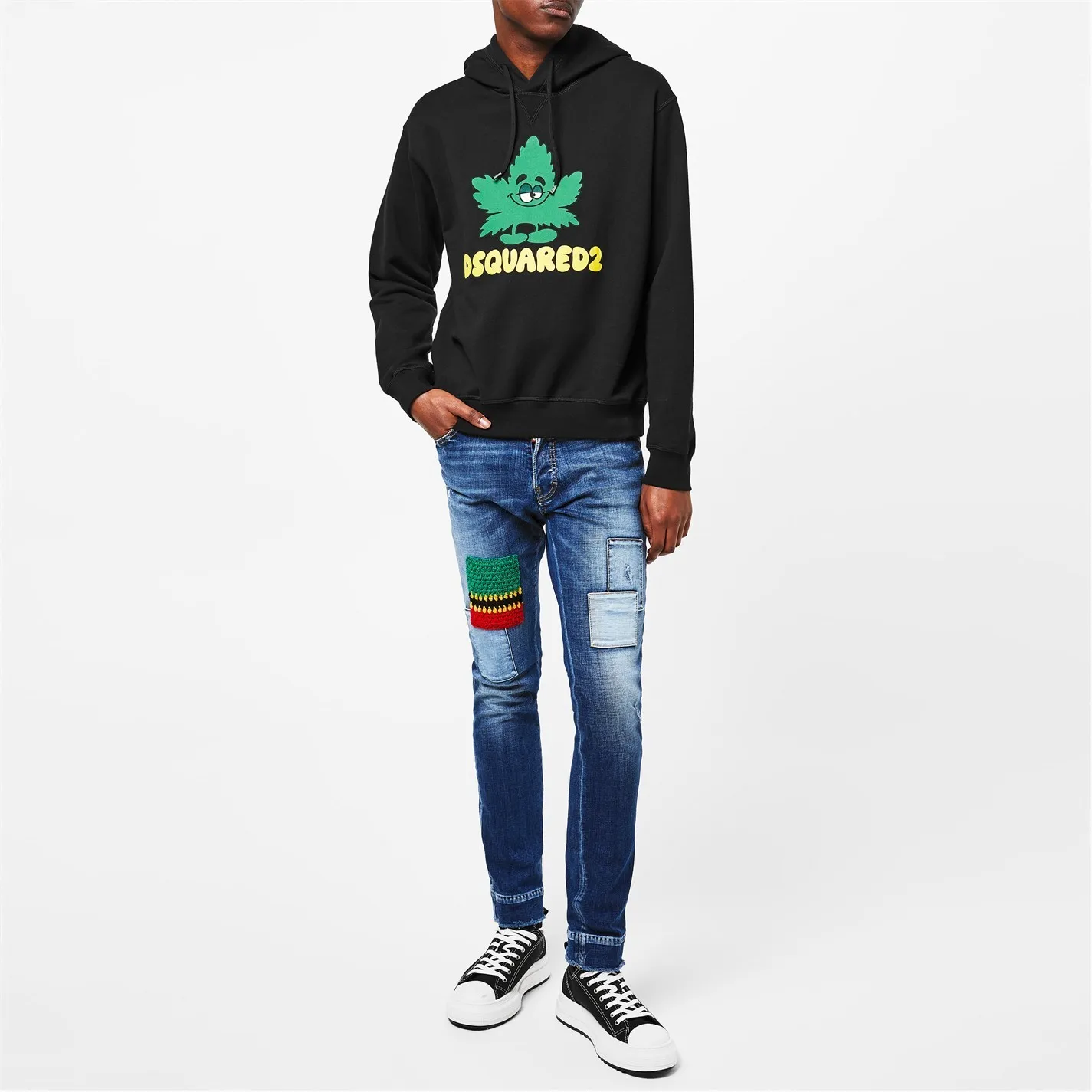 D SQUARED2  |Pullovers Unisex Street Style Long Sleeves Cotton Logo