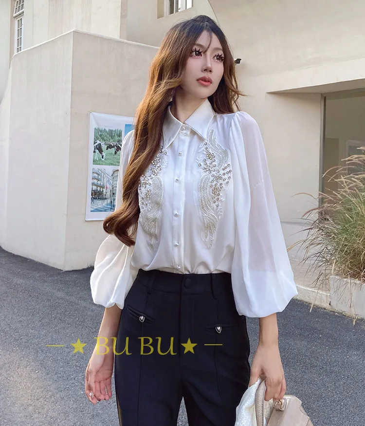 Dabuwawa  |Long Sleeves Party Style With Jewels Office Style