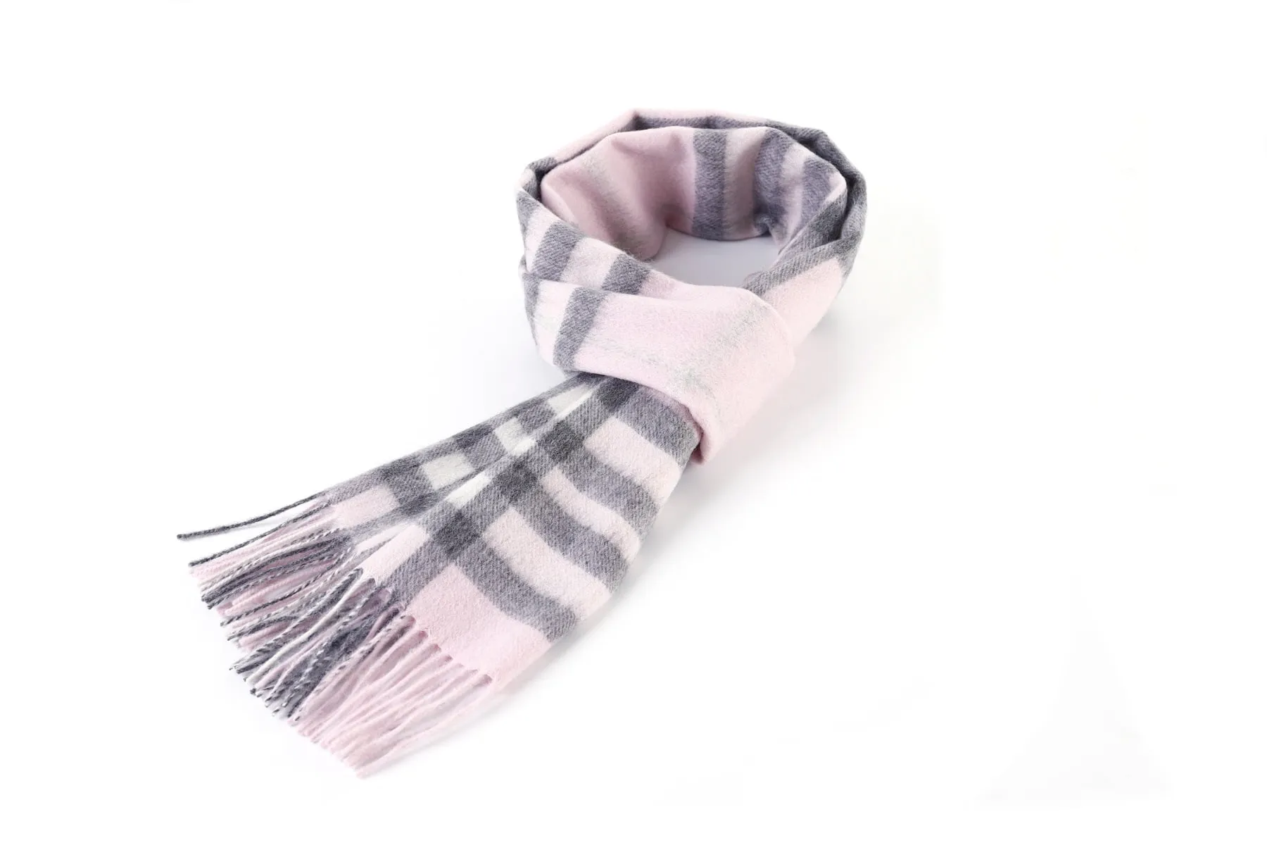 DC Milan Ivory Check Lambswool Scarf