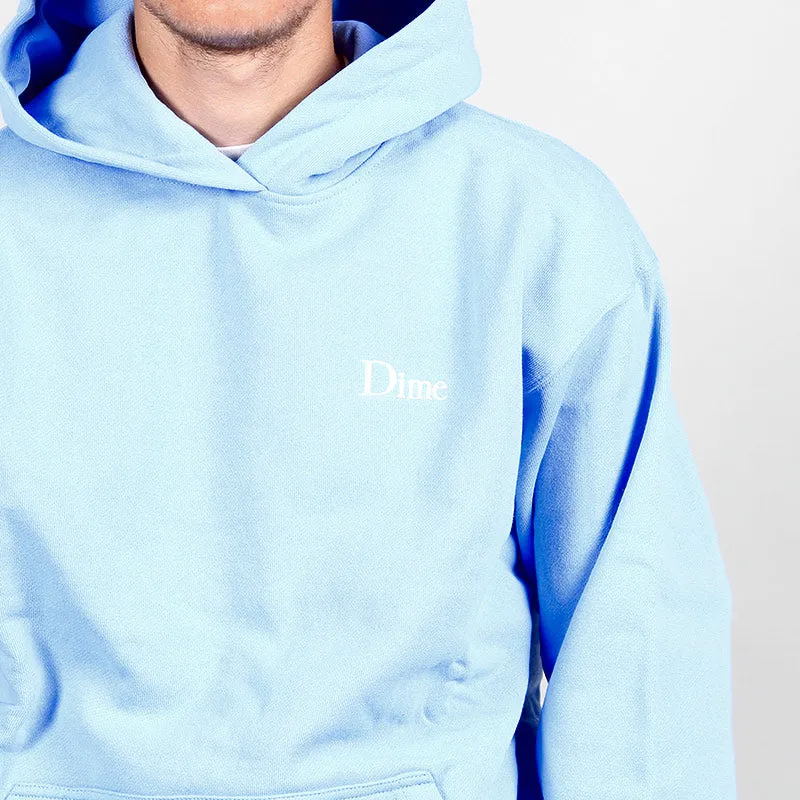 Dime Classic Small Logo Hoodie Carolina Blue