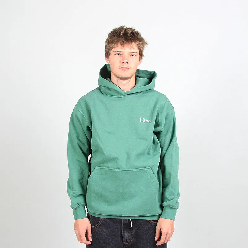 Dime Classic Small Logo Hoodie Green