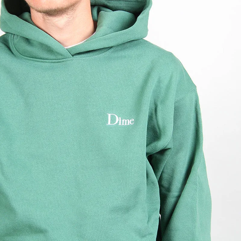 Dime Classic Small Logo Hoodie Green