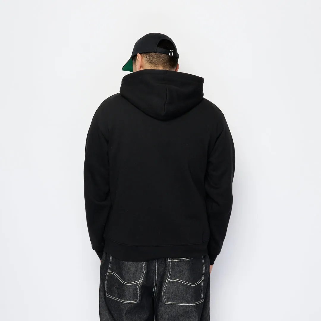 Dime - Cursive Small Logo Zip Hoodie (Black)