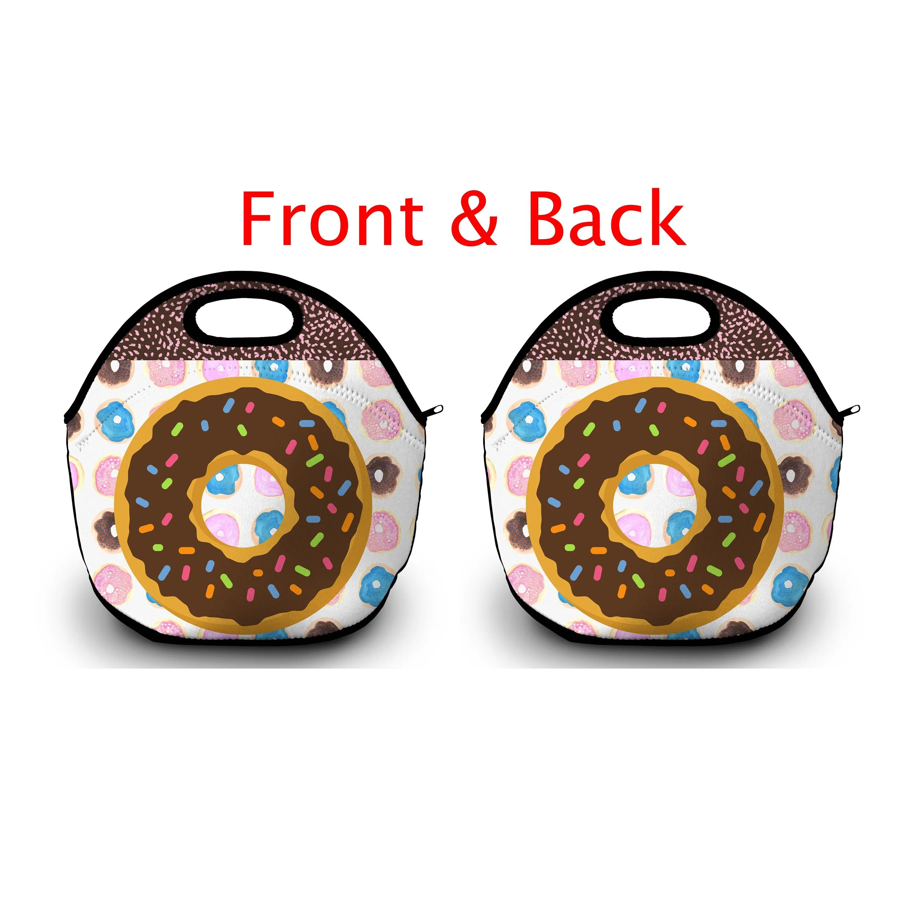 Donut Lunch Tote Bag With Free Can Wrap