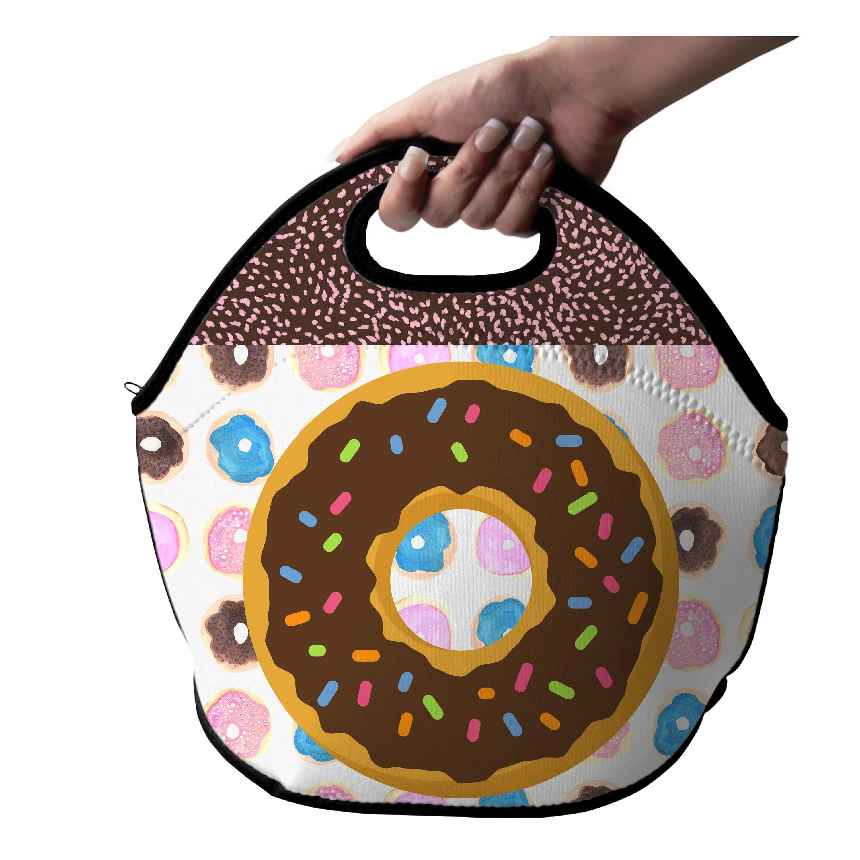 Donut Lunch Tote Bag With Free Can Wrap