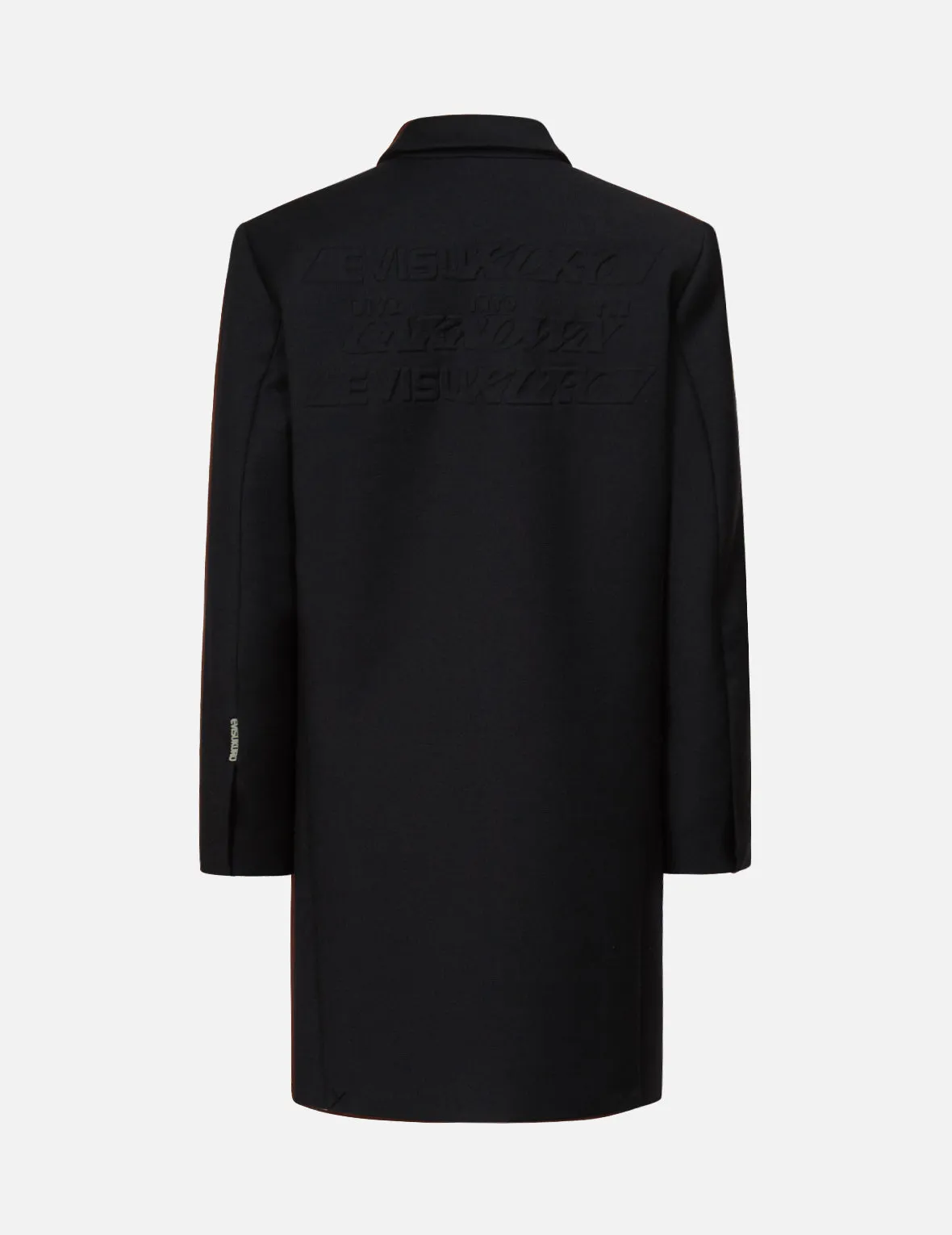 Embossed Logo Long Blazer