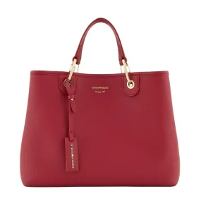 Emporio Armani Medium MyEA Bordeaux Tote Bag