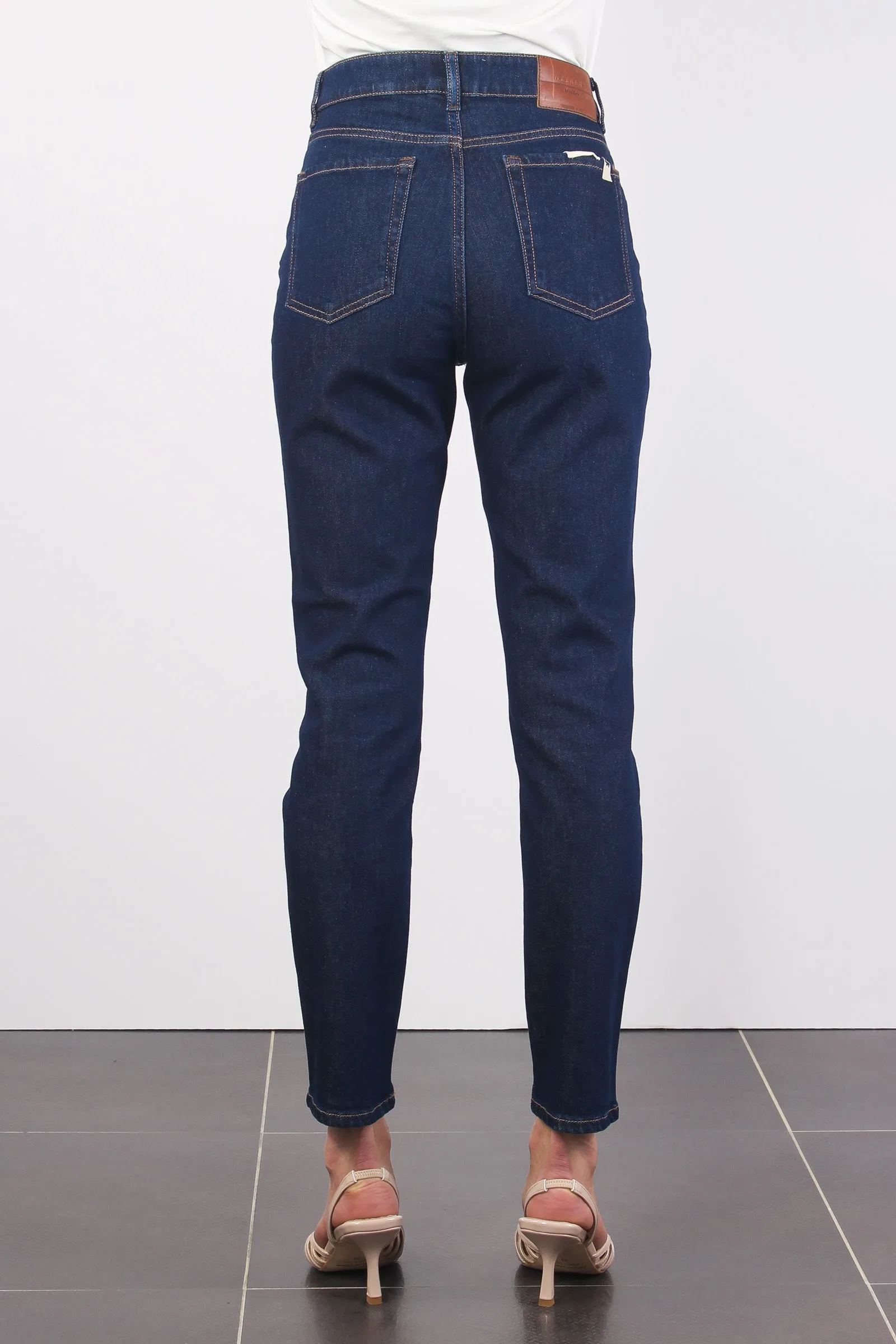 Eufrate Jeans Gamba Dritta Denim Scuro