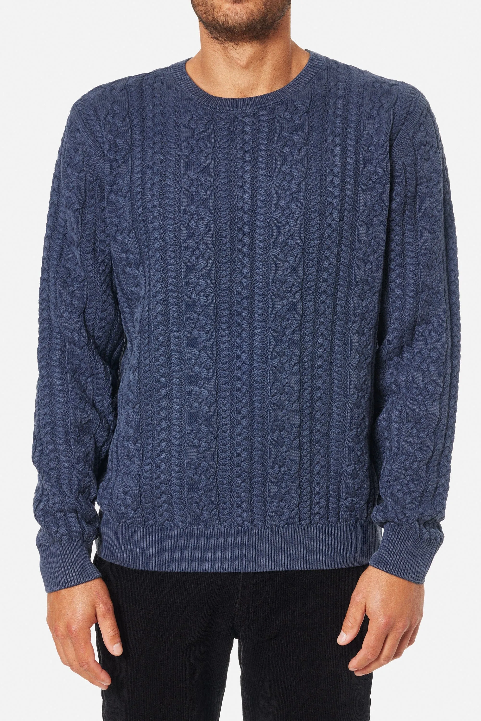 Fisherman Sweater - Polar Navy