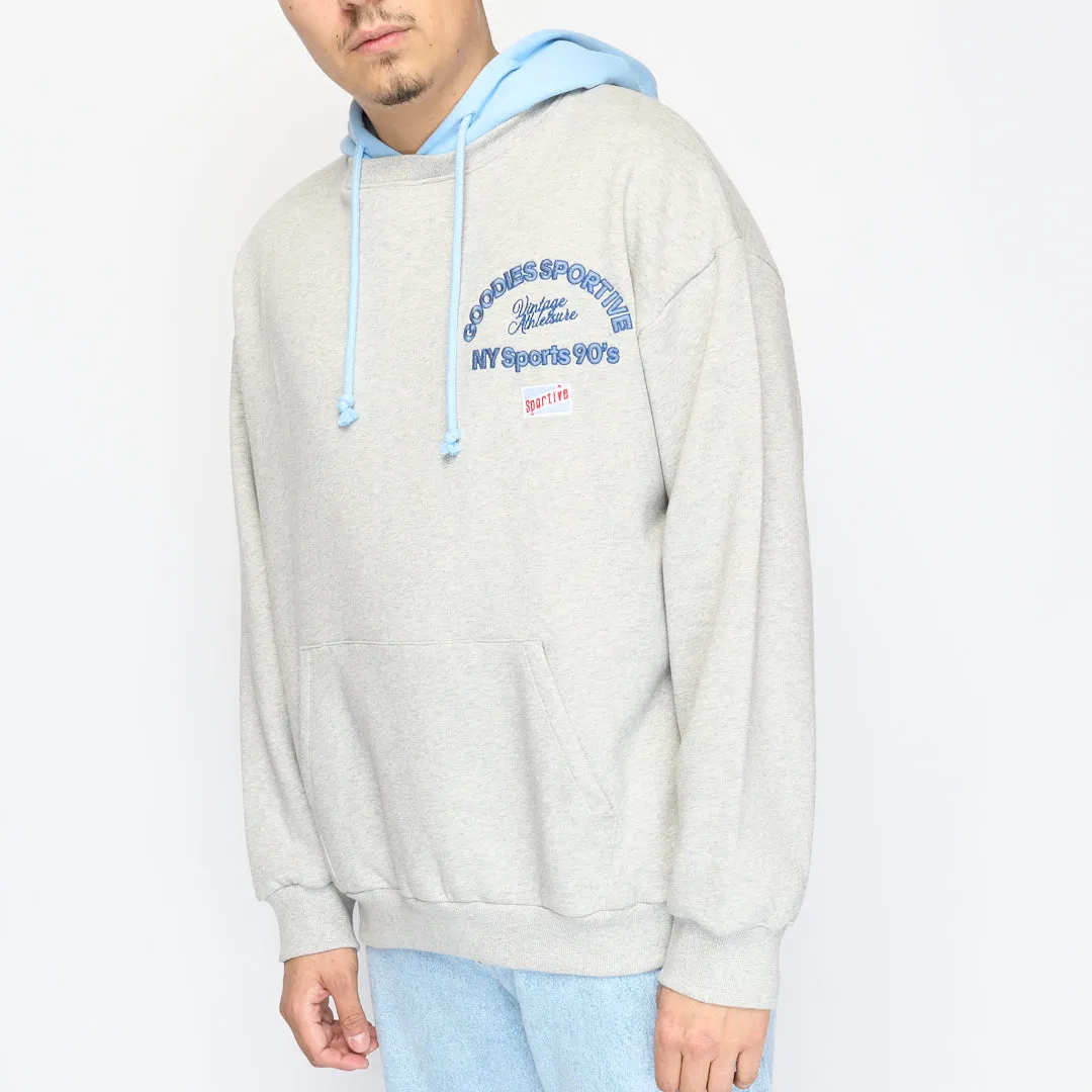 Goodies Sportive - Premium Two Tone Hoodie (Grey/Blue)