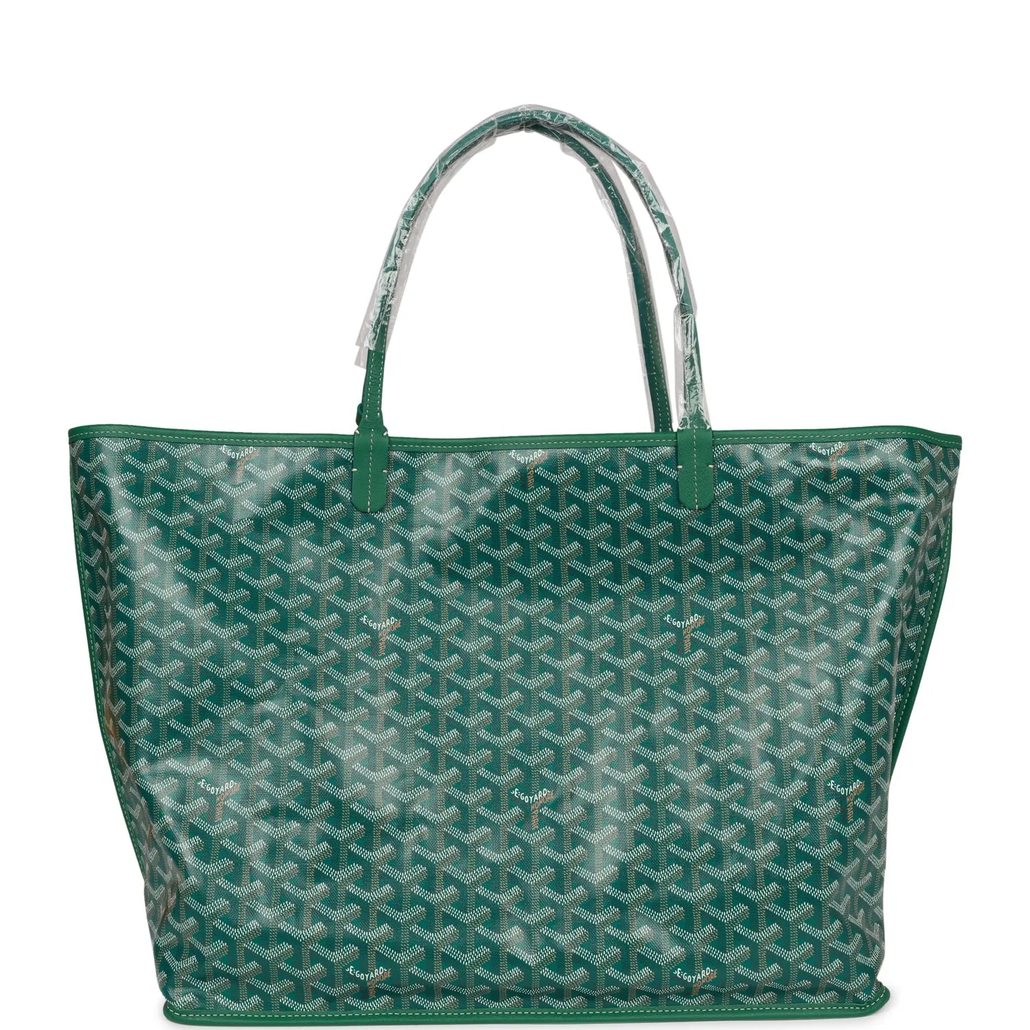 Goyard Goyardine Green Anjou GM Reversible Tote Bag Palladium Hardware