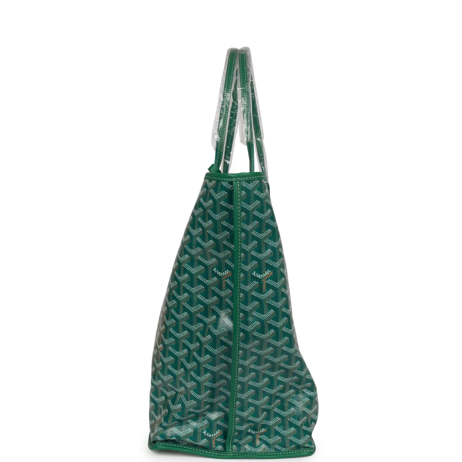 Goyard Goyardine Green Anjou GM Reversible Tote Bag Palladium Hardware