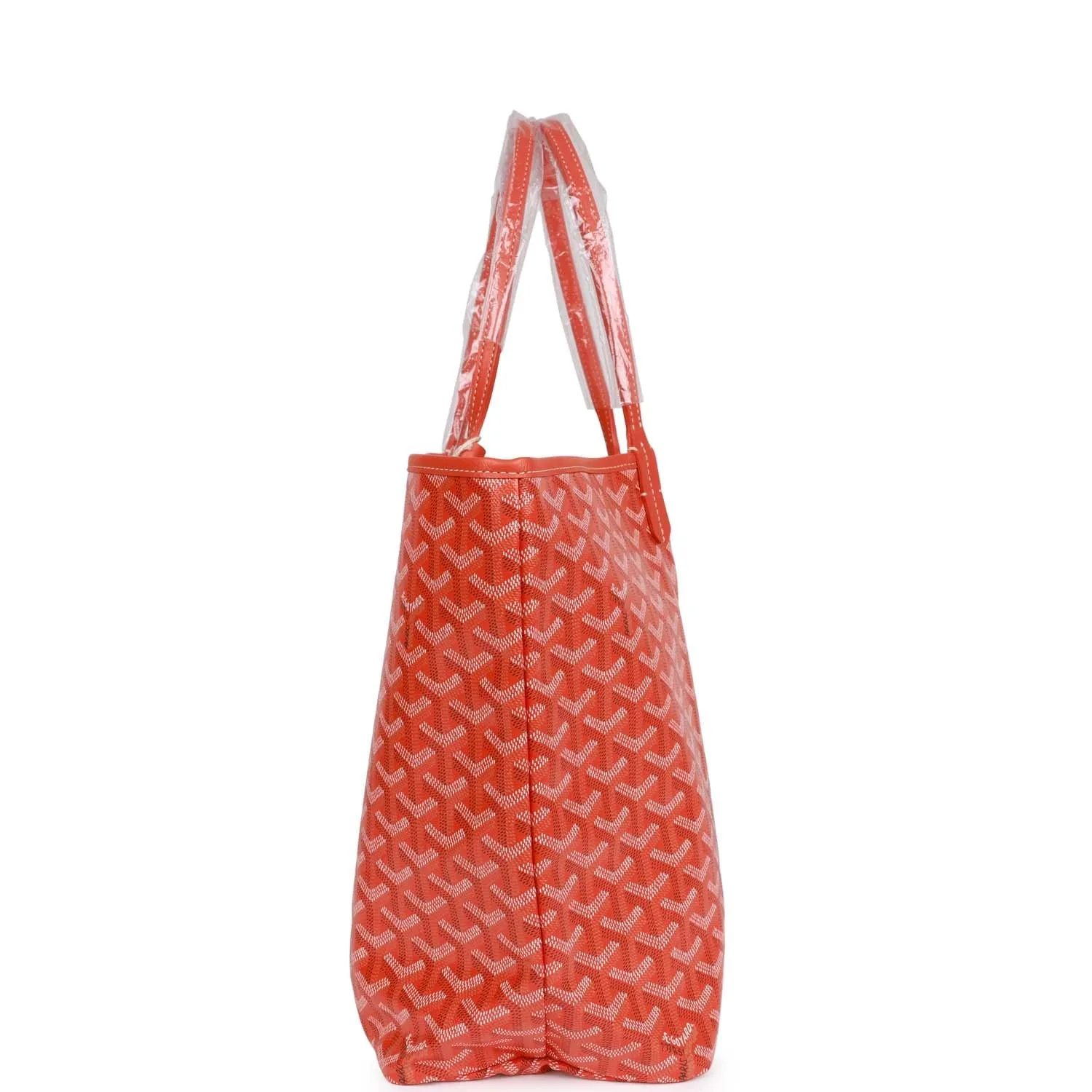 Goyard Goyardine Orange St. Louis PM Tote Bag Palladium Hardware