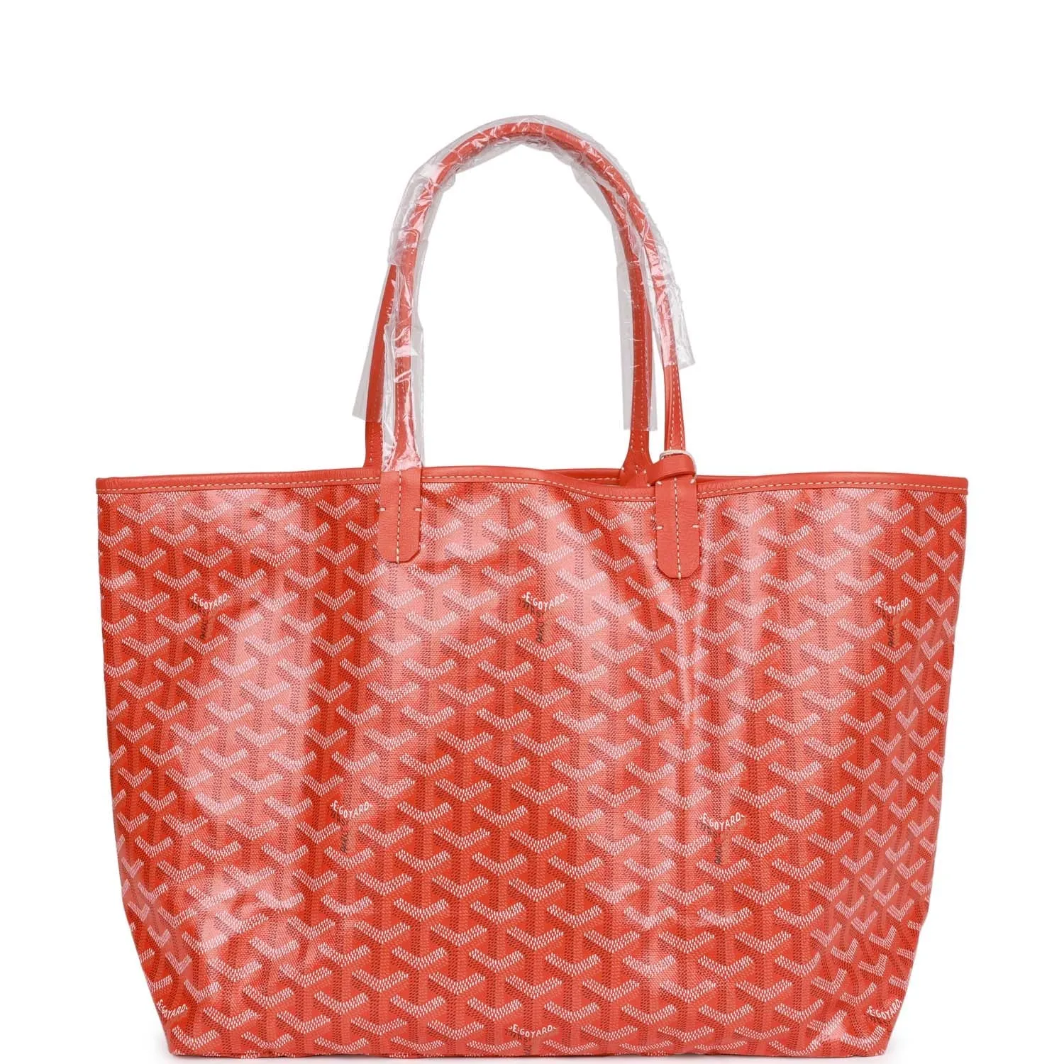 Goyard Goyardine Orange St. Louis PM Tote Bag Palladium Hardware