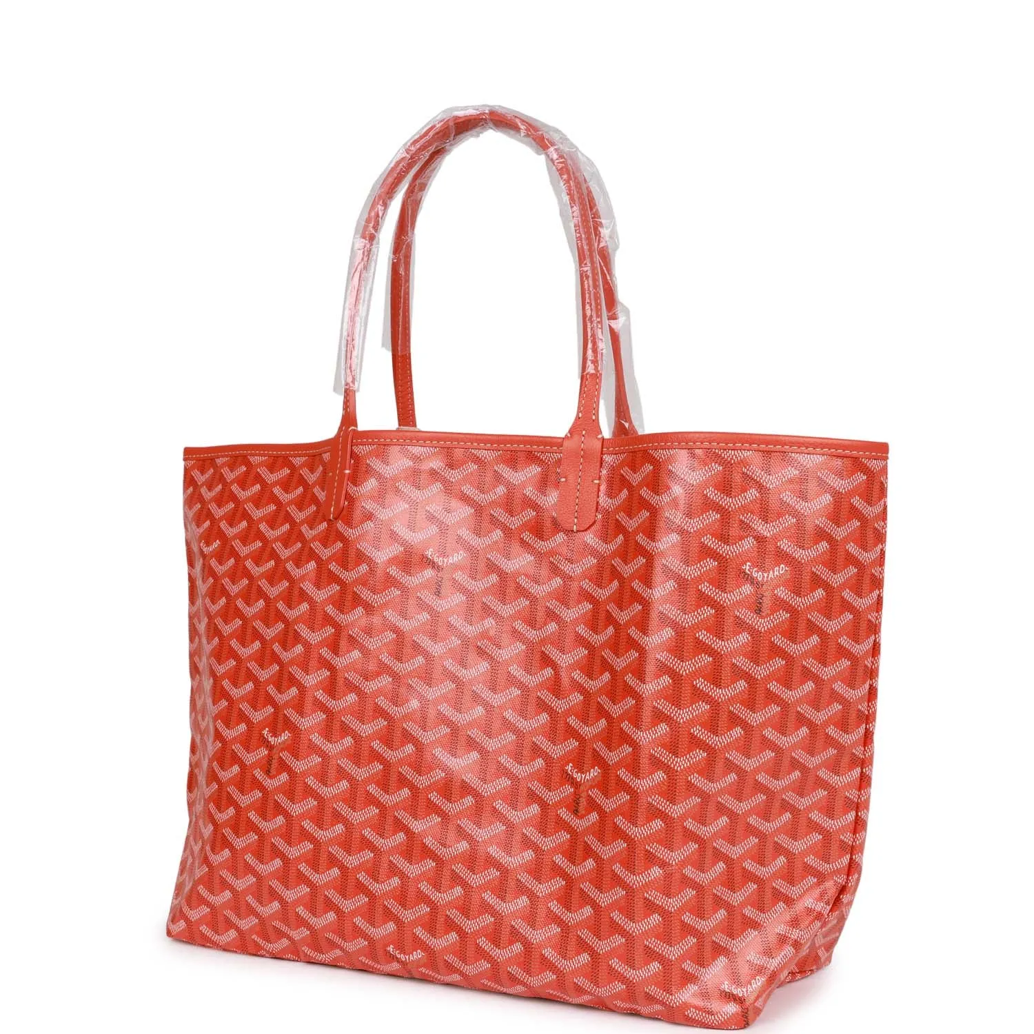 Goyard Goyardine Orange St. Louis PM Tote Bag Palladium Hardware