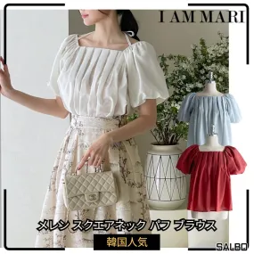 I AM MARI  |Casual Style Street Style Short Sleeves Office Style