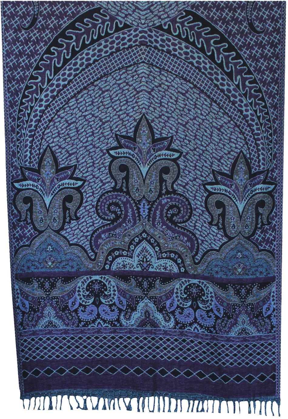 Indian Womens Shawls Paisley Wool Scarf Fashion Gift (78 x 28 inches)