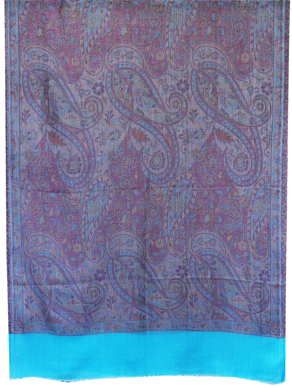 Indian Womens Wool Shawls Paisley Scarf Fashion Gift (80 x 28 inches)