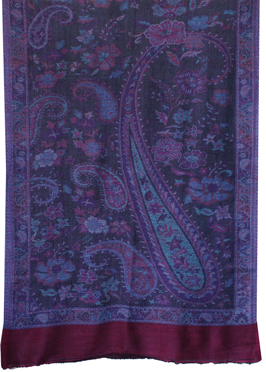 Indian Womens Wool Shawls Paisley Scarf Fashion Gift (84 x 30 inches)