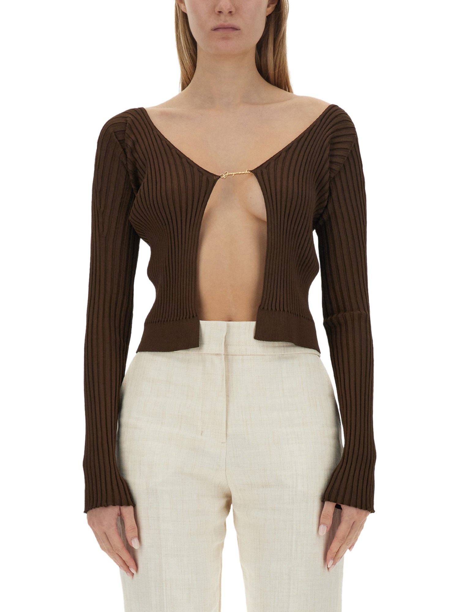 JACQUEMUS    VISCOSE LE PRALU LONGUE CARDIGAN