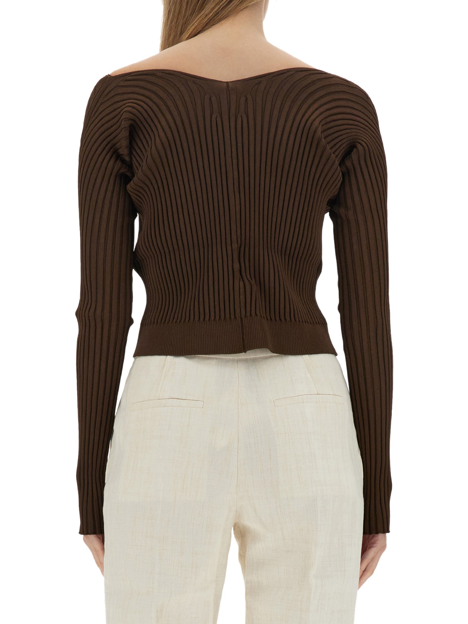 JACQUEMUS    VISCOSE LE PRALU LONGUE CARDIGAN