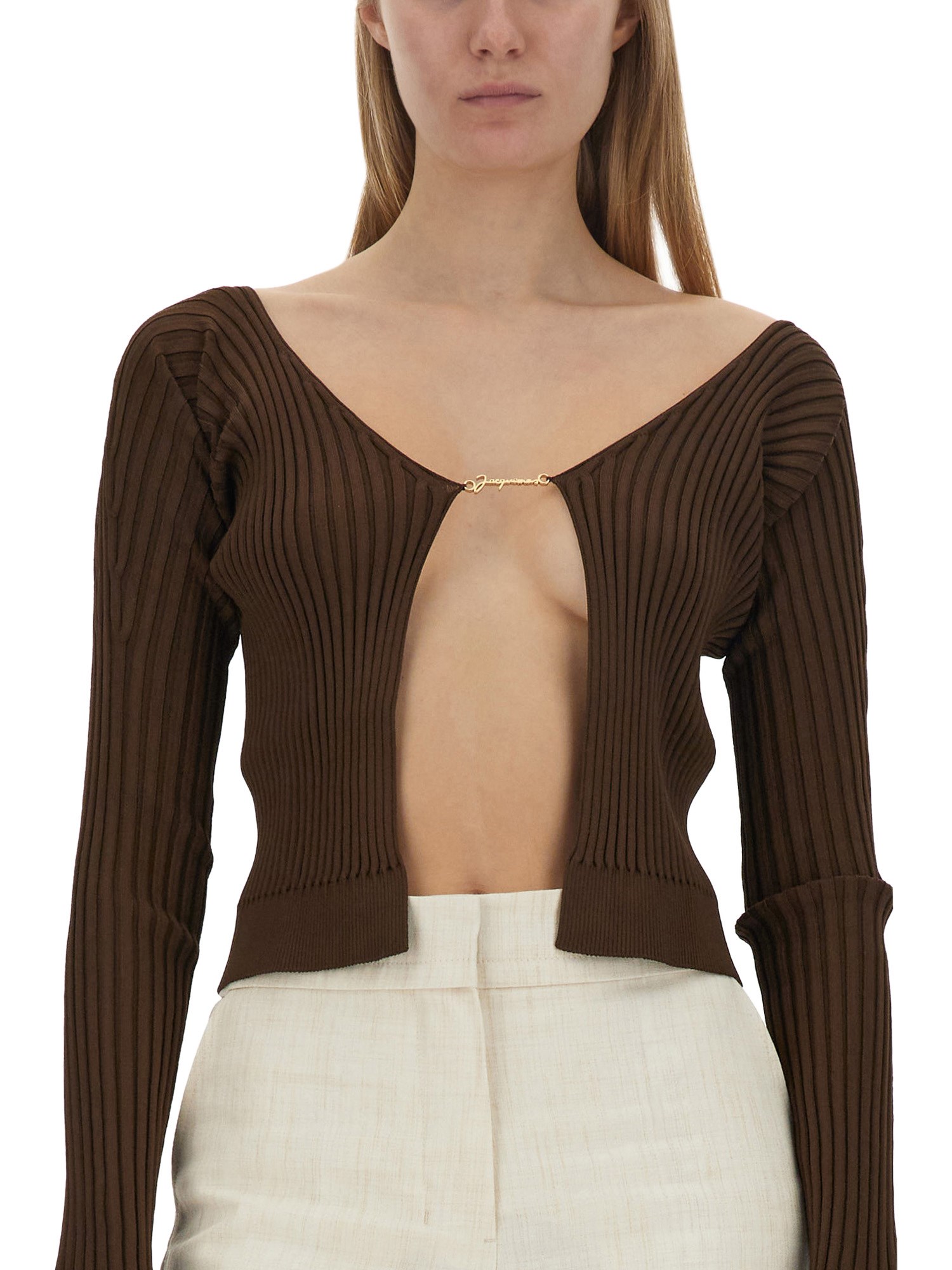 JACQUEMUS    VISCOSE LE PRALU LONGUE CARDIGAN