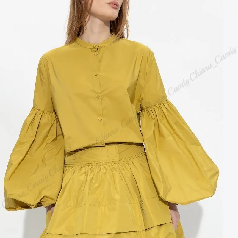 Jil Sander  |Casual Style Long Sleeves Plain Party Style Elegant Style