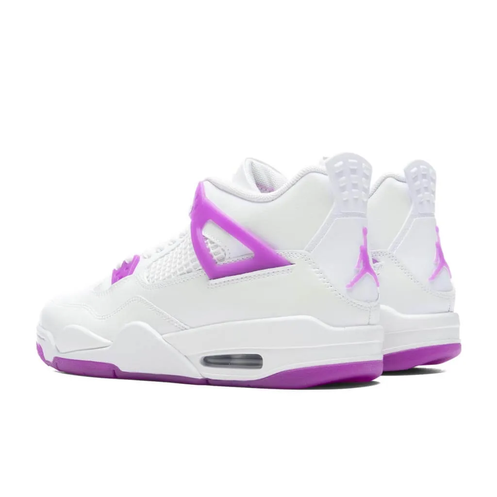 Jordan 4 Retro (GS) - White/Hyper Violet