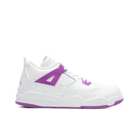 Jordan 4 Retro (PS) - White/Hyper Violet