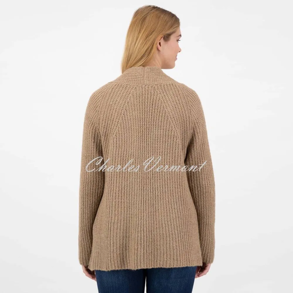 Just White Cardigan - Style J1968 (Camel)