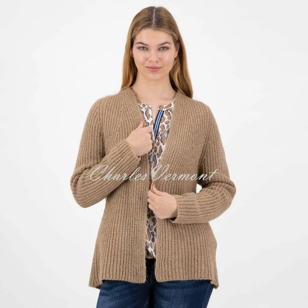 Just White Cardigan - Style J1968 (Camel)