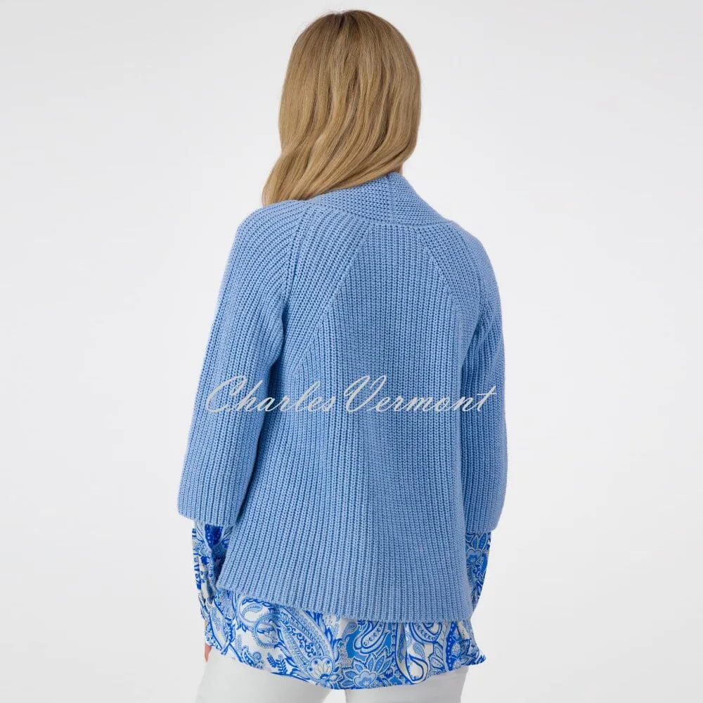 Just White Cardigan - Style J2904-420 (Blue)