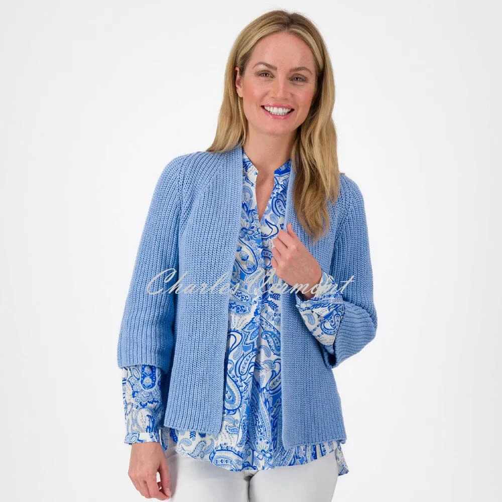 Just White Cardigan - Style J2904-420 (Blue)