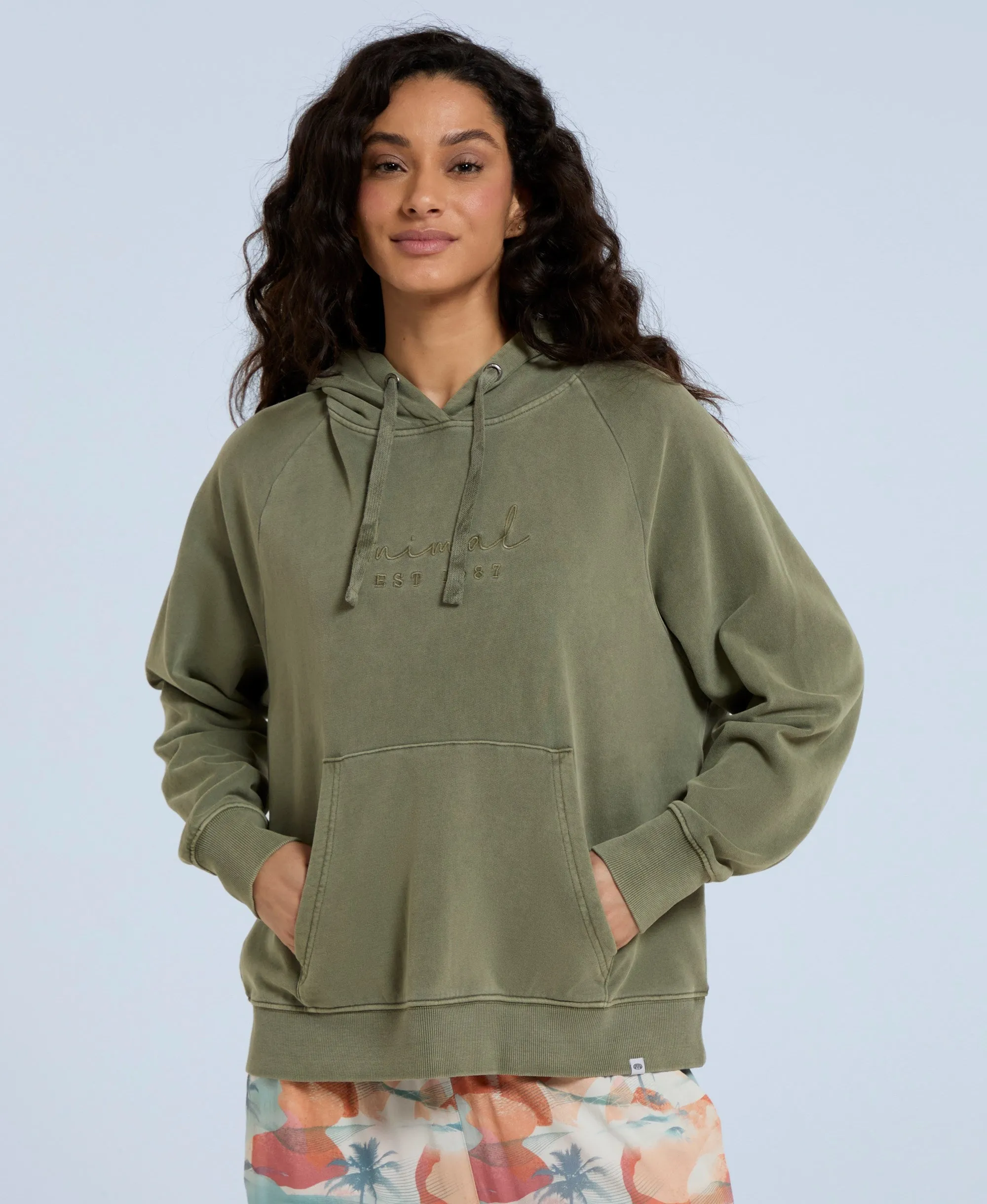 Kaya Womens Hoodie - Dark Green