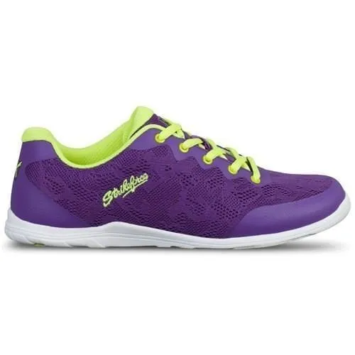 KR Lace Purple Yellow Womens Bowling Shoes