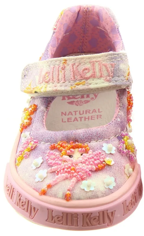 Lelli Kelly LK 9012 Fairy Canvas Baby Dolly Shoes Lilac