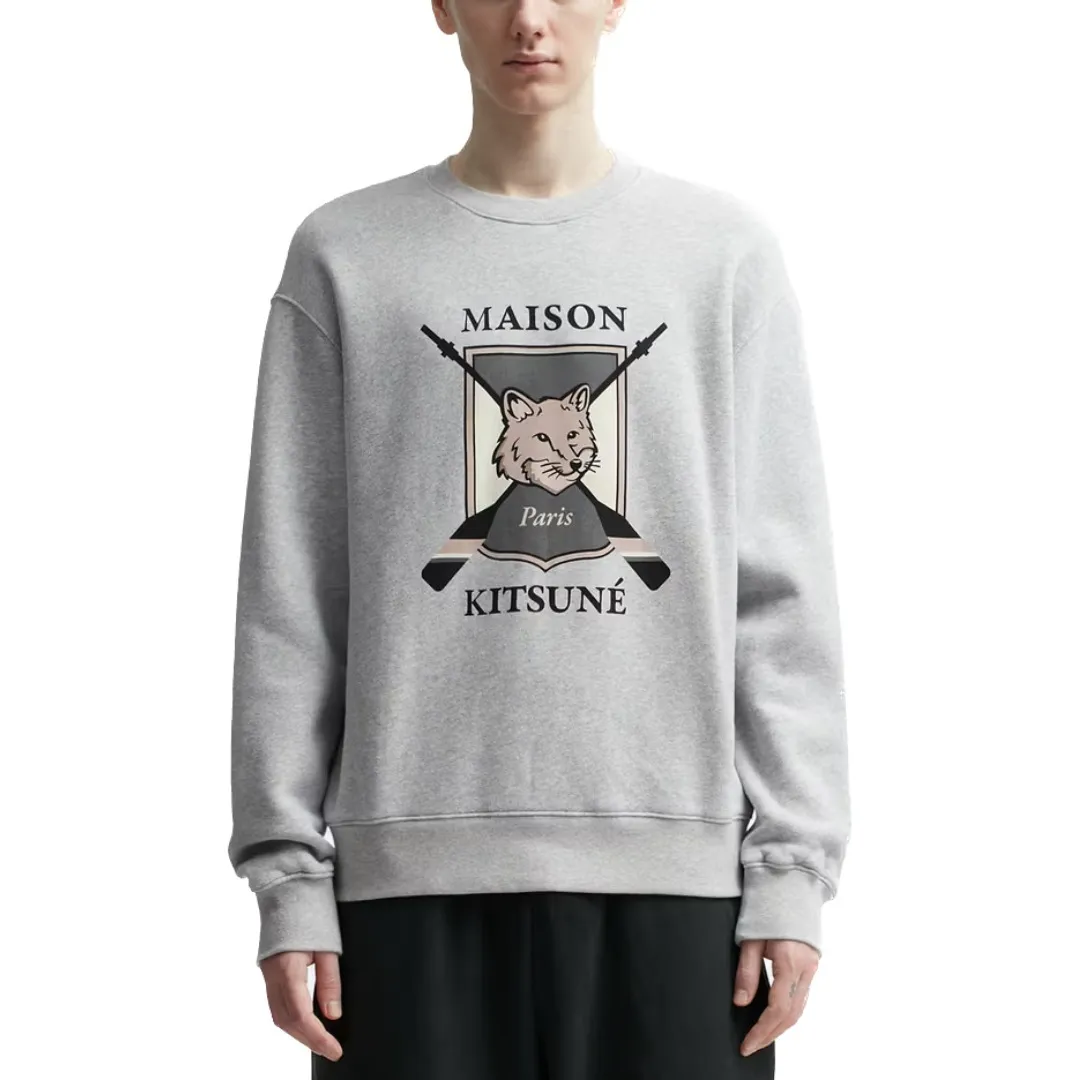 MAISON KITSUNE  |Crew Neck Pullovers Unisex Long Sleeves Plain