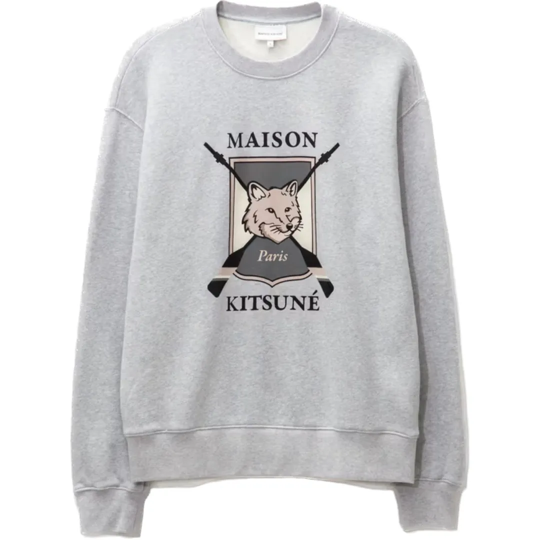 MAISON KITSUNE  |Crew Neck Pullovers Unisex Long Sleeves Plain