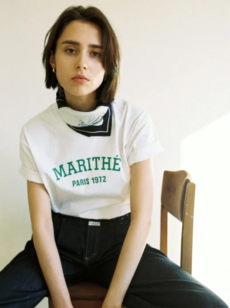 Marithe + Francois Girbaud  |Unisex Street Style Cotton Short Sleeves Long Sleeve T-shirt