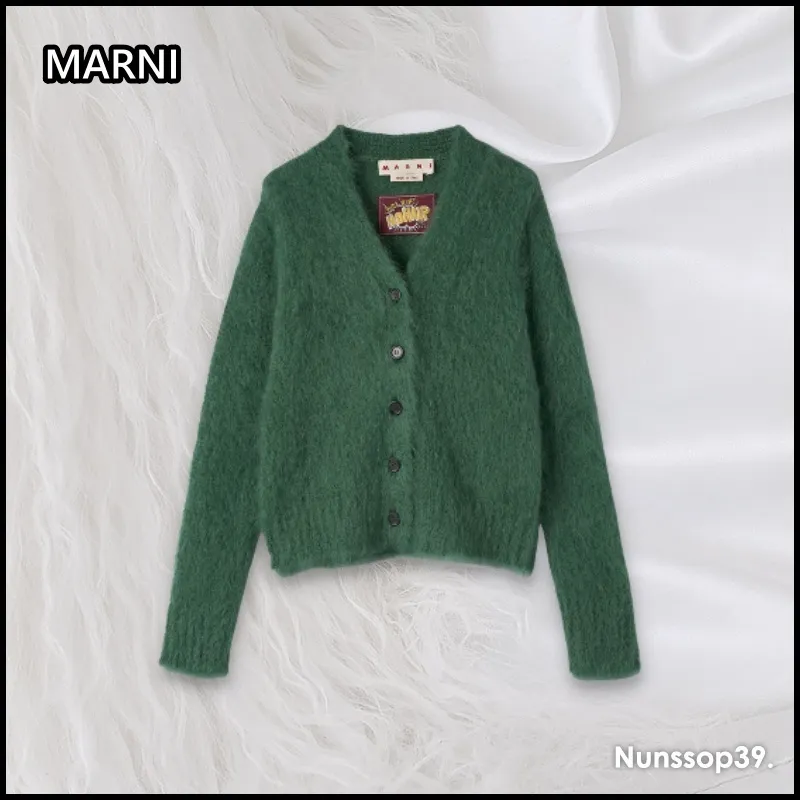 MARNI  |Casual Style Street Style Long Sleeves Plain Party Style