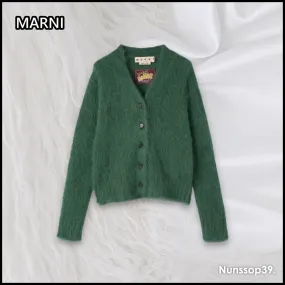 MARNI  |Casual Style Street Style Long Sleeves Plain Party Style