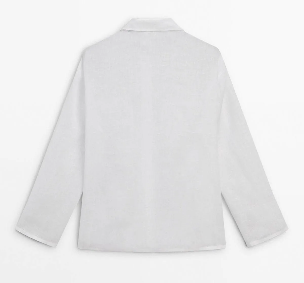 Massimo Dutti  |Casual Style Linen Long Sleeves Plain Office Style