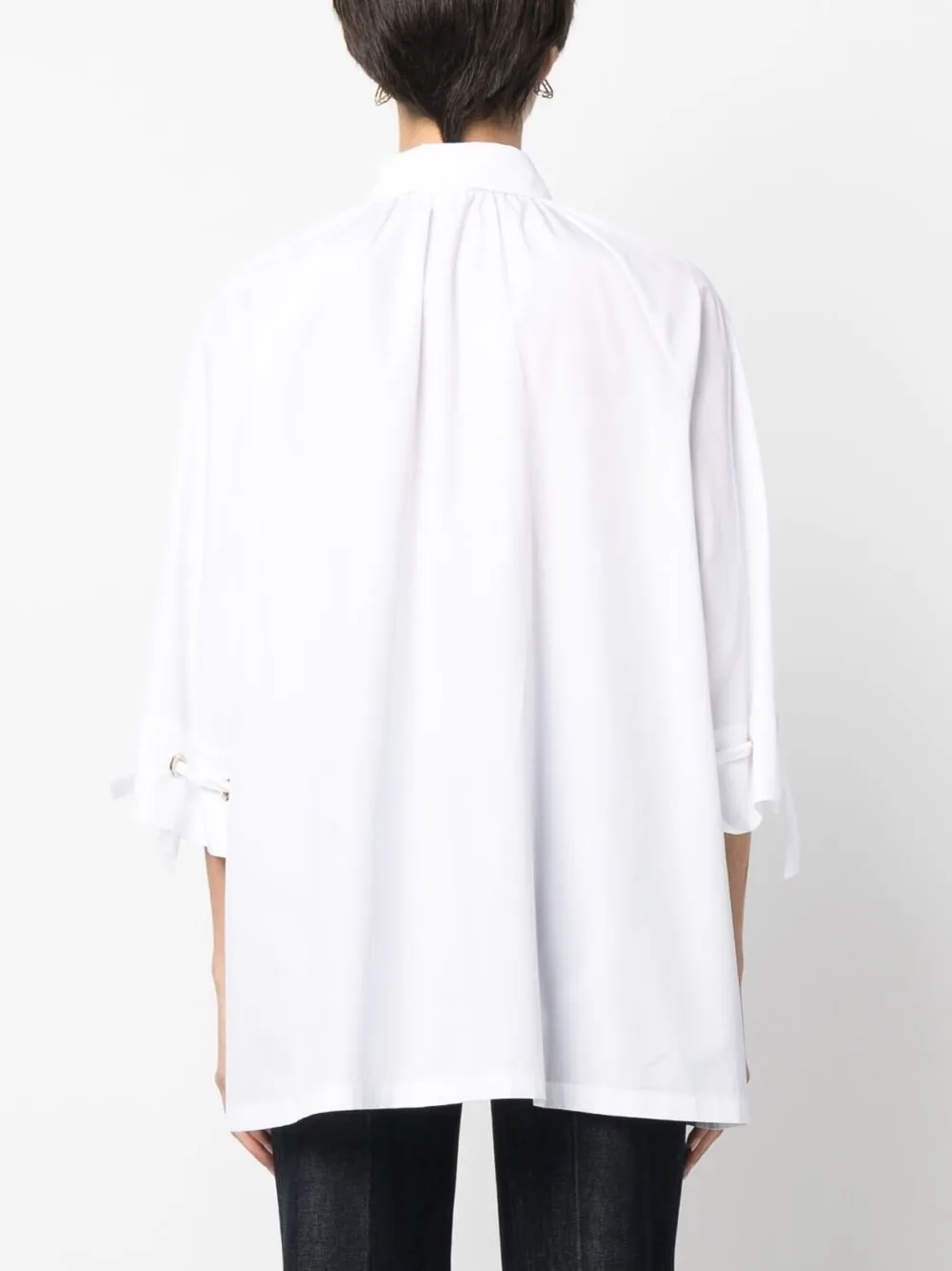 MaxMara  |Casual Style Long Sleeves Plain Cotton Medium Party Style